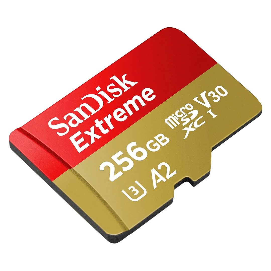 SanDisk Extreme 256GB microSDXC - 190MB/s Read, V30, UHS-I - IZI