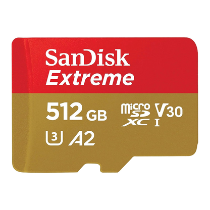 SanDisk Extreme 512GB microSDXC - 190MB/s Read, V30, UHS-I - IZI