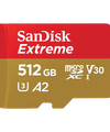 IZI SanDisk Extreme 512GB microSDXC UHS-I, V30, 190MB/s Read, 130MB/s Write, Memory Card for 4K Video on Smartphones, Action Cams and Drones