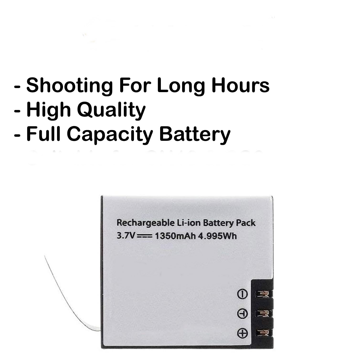 IZI ONE 5K Action Camera - 1350mAh Li-ion Battery - IZI