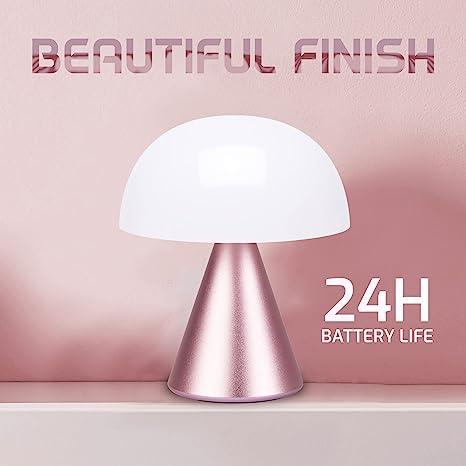 LEXON MINA LED Lamp: 24hr Battery, Water Resistant, Orange - IZI
