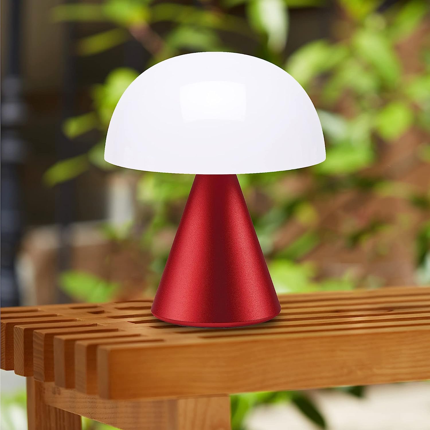LEXON MINA LED Lamp: 24hr Battery, Water Resistant, Orange - IZI
