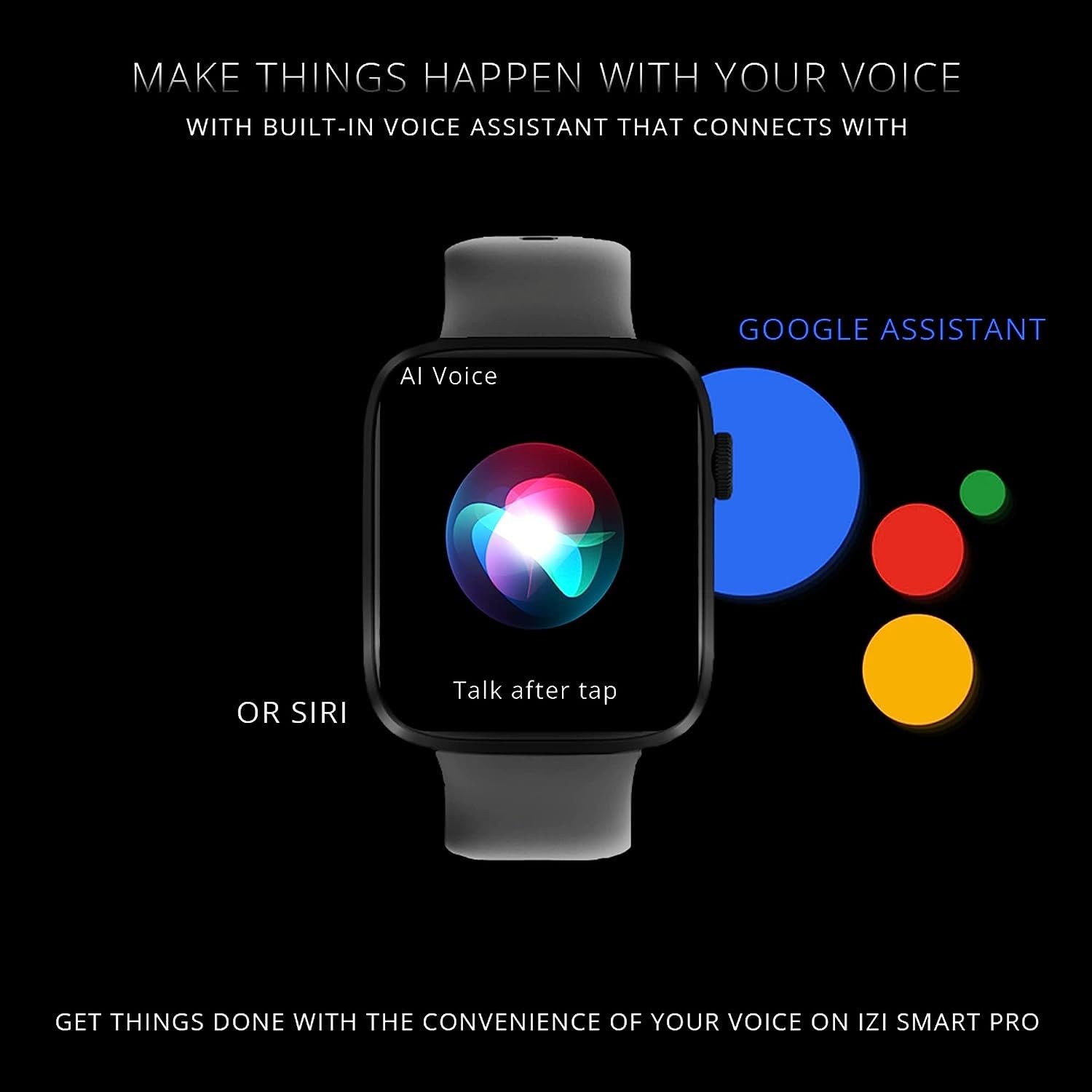 IZI Smart Pro Watch - 1.92" Retina Display, AI, Bluetooth, Sports - IZI