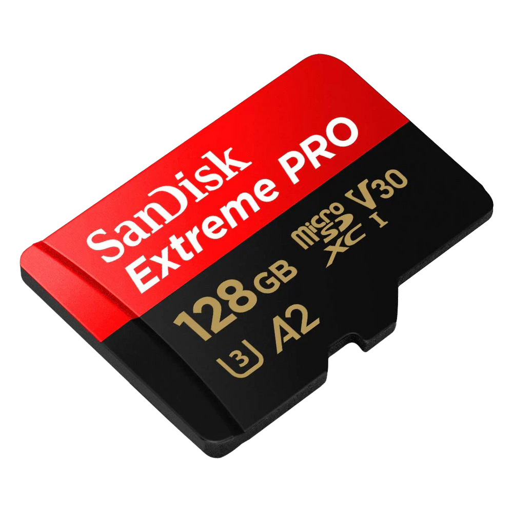SanDisk Extreme Pro 128GB microSDXC - 200MB/s, V30, UHS-I - IZI