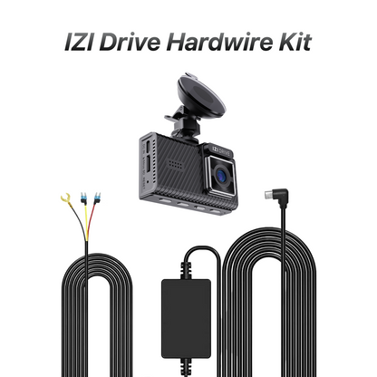 IZI Drive Dash Cam Hardwire Kit: 12ft, 12V-24V to 5V/2.5A - IZI
