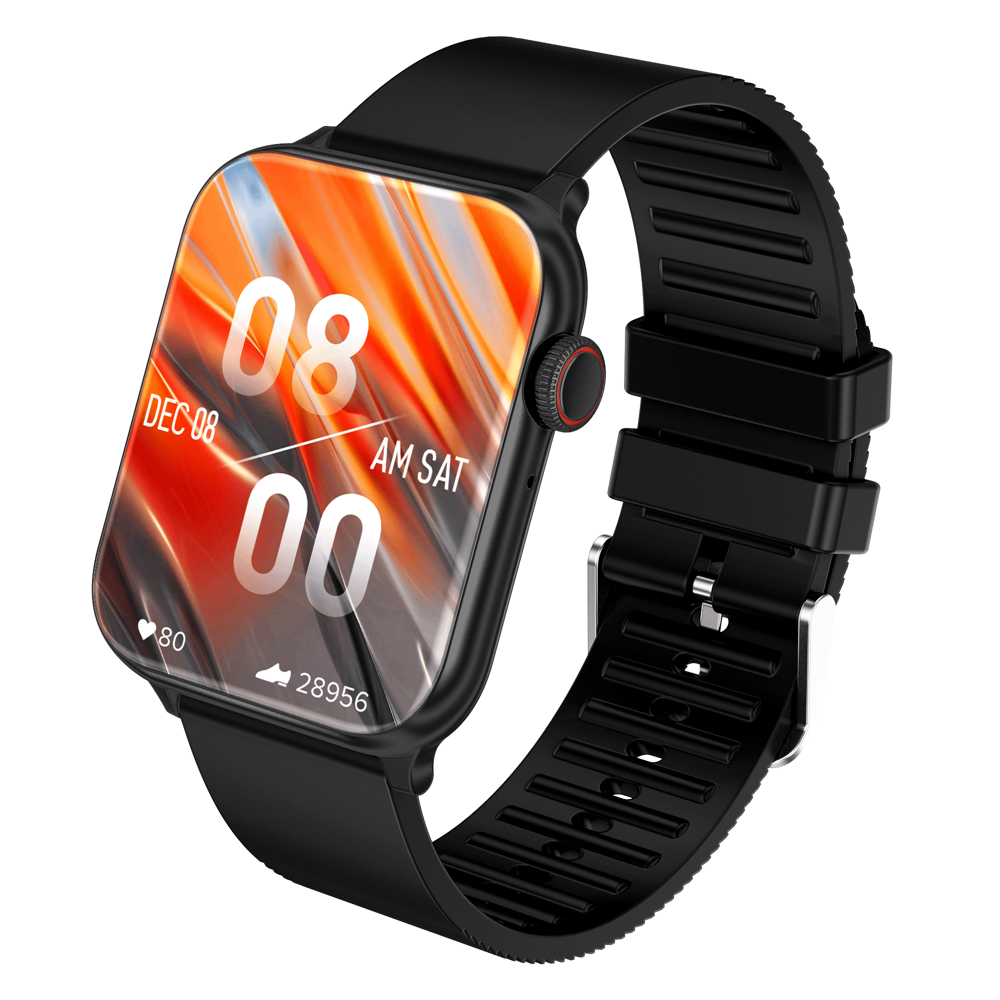 IZI Newly Launched Prime+ Bluetooth Calling Smart Watch, 1.78" AMOLED Display, , DIY Watch Face Studio, AI Voice Assistant, Inbuilt Games, 200+ Sports Mode, Rotating Crown, Health Tracking Monitor