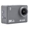 New IZI Click 5K 30FPS Budget Action Camera, 170° HD Wide Angle, Anti-shake EIS, MotoVlog, Youtube, Live Stream, 110ft Waterproof, Sports Cam, Type-C Mic Support, Accessory Kit, 2 X Battery Included