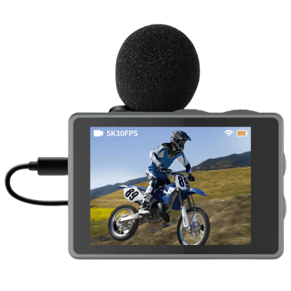 IZI Click Plus 5K Action Camera - 170° Wide Angle, Anti-Shake EIS - IZI