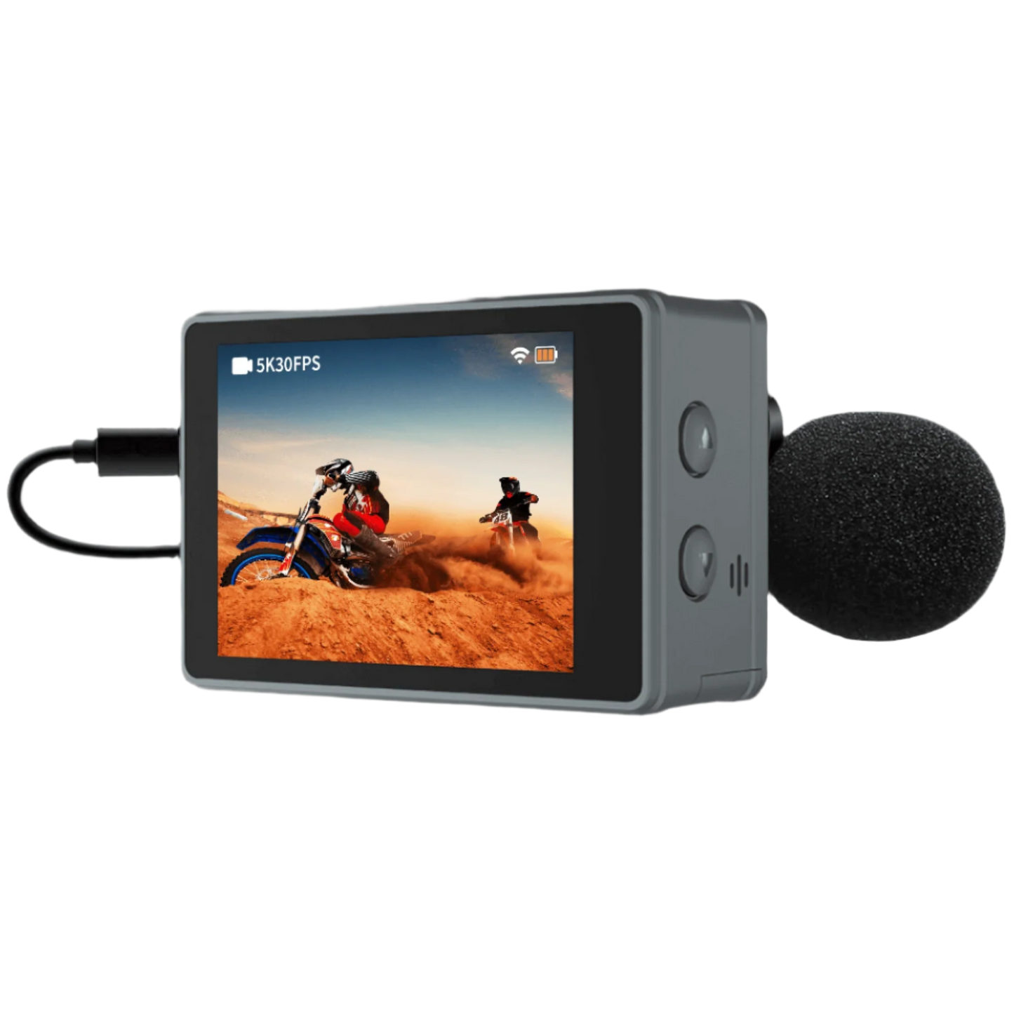 IZI Click Plus 5K Action Camera - 170° Wide Angle, Anti-Shake EIS - IZI