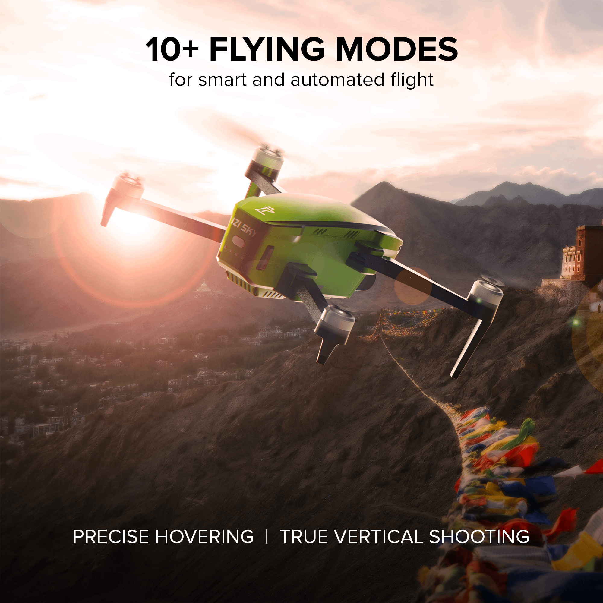 10+ Flying Modes  GPS, Return to Home, 2X Batteries 