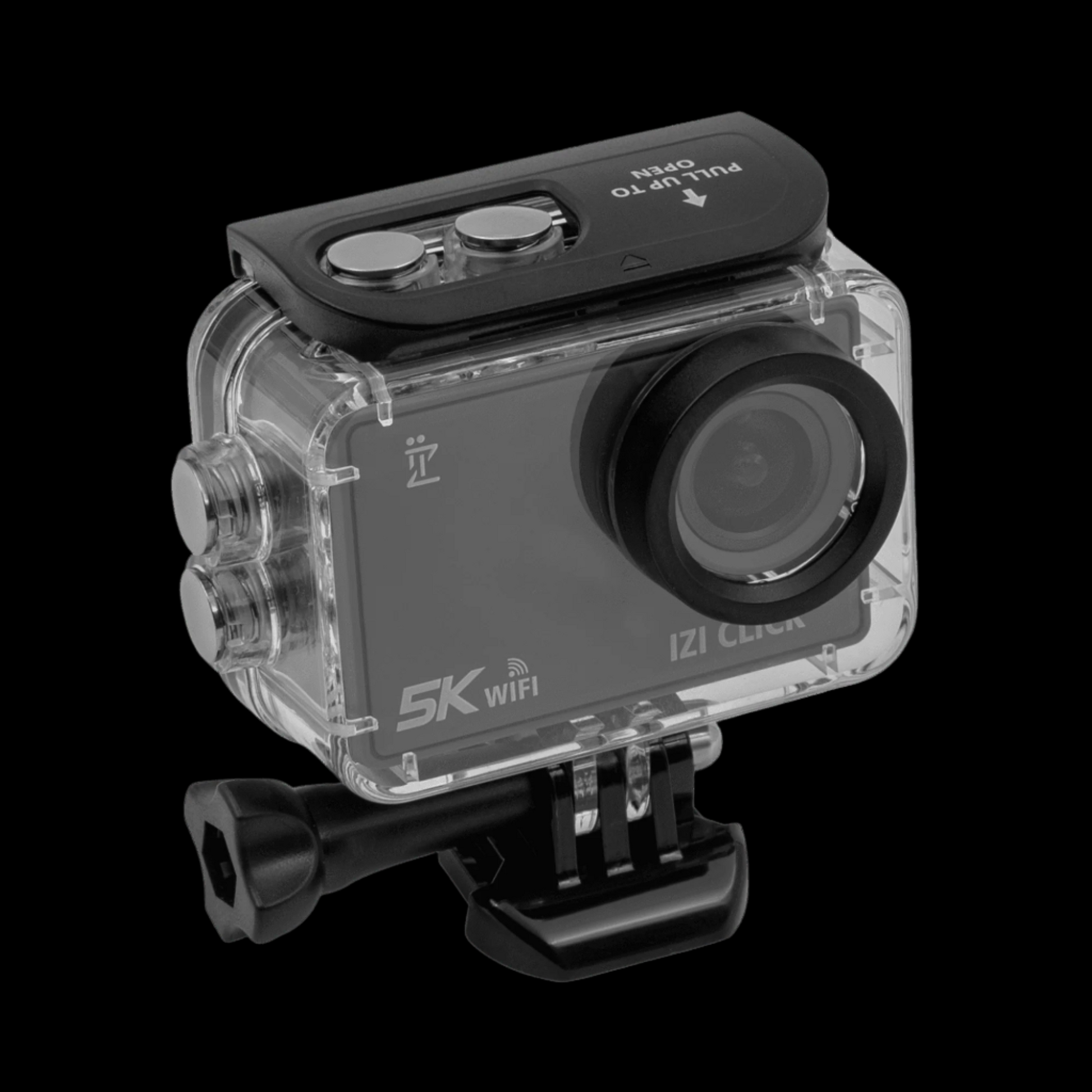 IZI Click Plus 5K Action Camera - 170° Wide Angle, Anti-Shake EIS - IZI