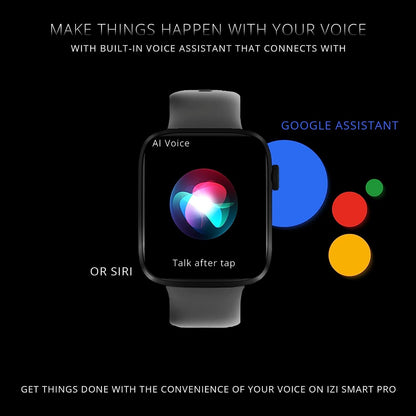 IZI Smart Watch - 1.92" Pro Retina Display, AI, Bluetooth, Sports - IZI