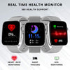 IZI Smart Calling Fitness Smartwatch | Ultra 3D Full Touch HD | Health Suite and Sports Tracking Mode | AI Voice Assistant | 200+ Watch Faces (Square + Grey Silicone) - IZI