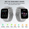 IZI Smart Calling Fitness Smartwatch | Ultra 3D Full Touch HD | Health Suite and Sports Tracking Mode | AI Voice Assistant | 200+ Watch Faces (Square + Grey Silicone) - IZI