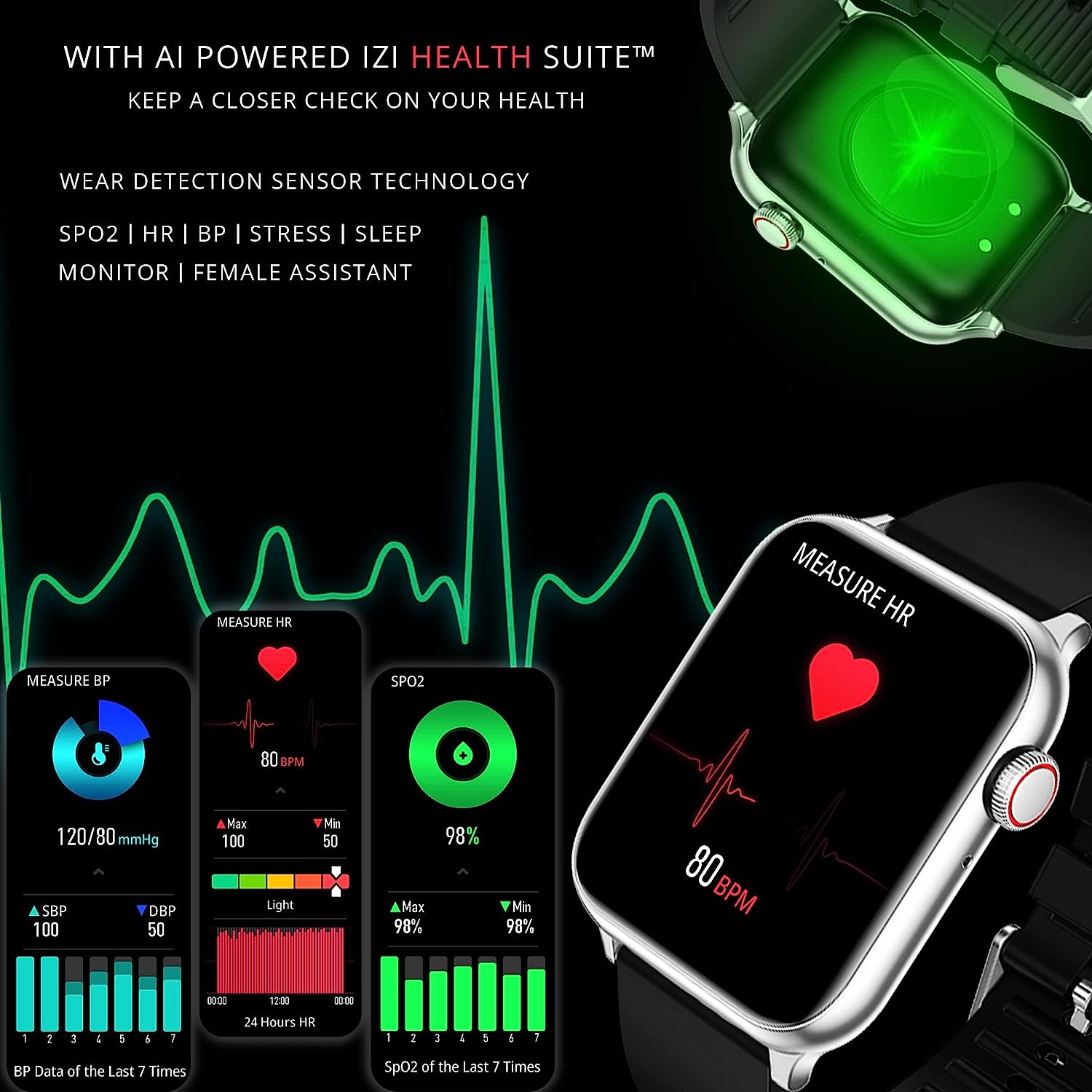 Heart Rate monitor Smart Watch