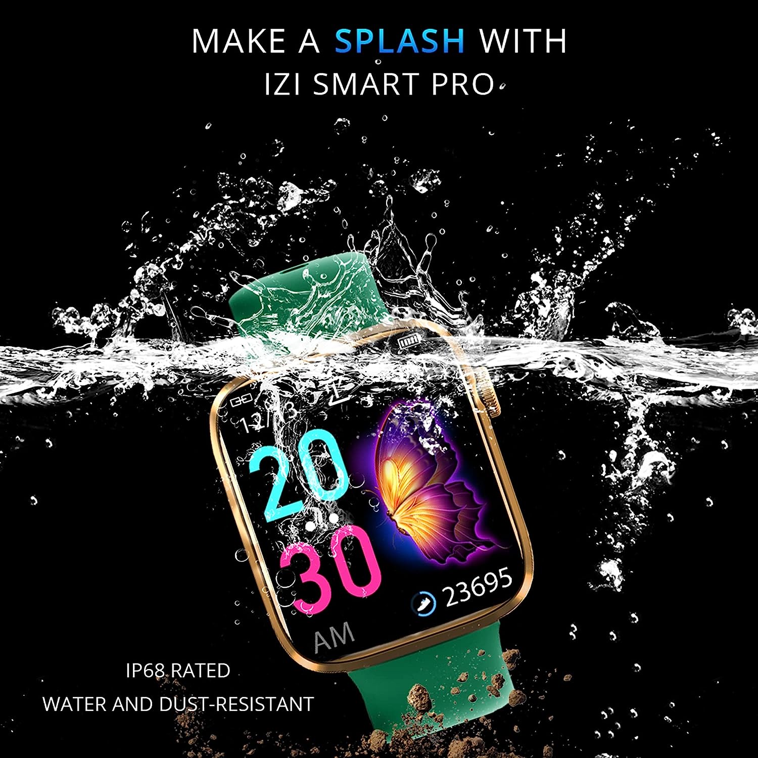 Water and Dust Resistant Smart Watch