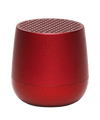 Lexon MINO + Ultra-Portable Iconic French Designed Mini 3W Bluetooth Speaker & Selfie Remote Built-in TWS Technology – Rechargeable (Dark Red) | IZI