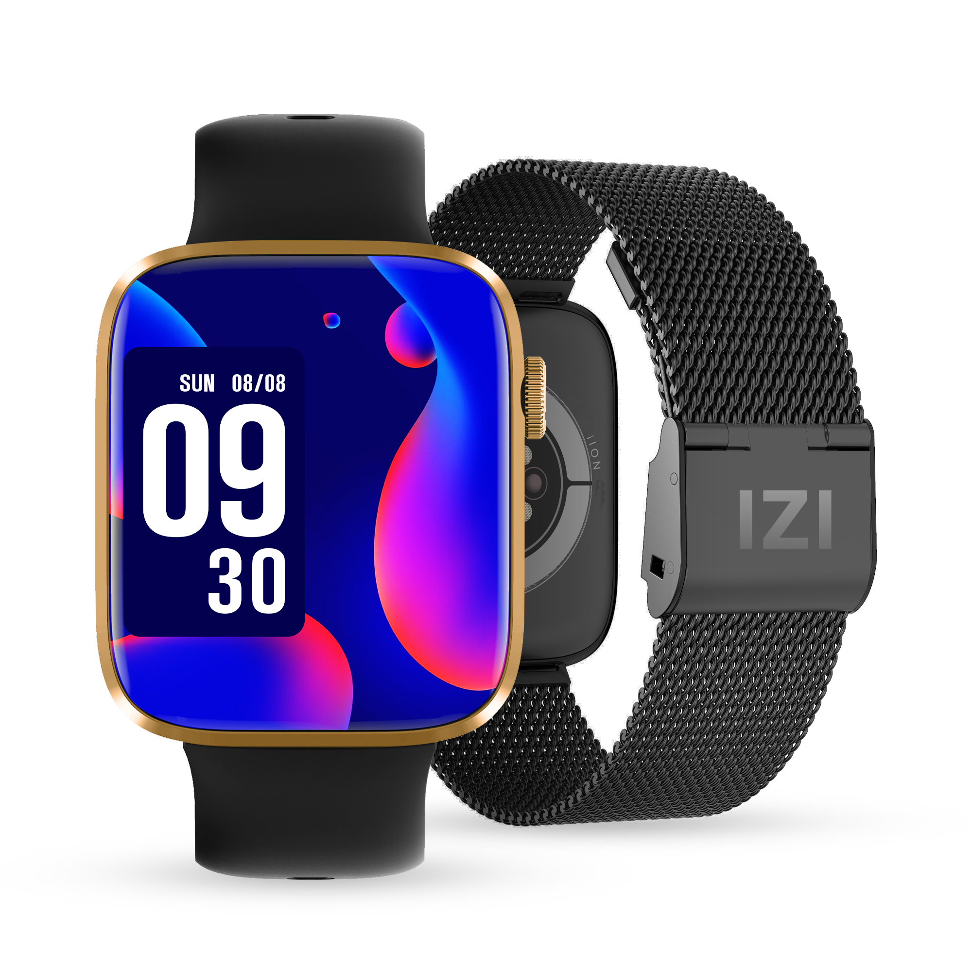 IZI Smart Pro 1.92" Retina Display Smart Watch for Women, Bluetooth Calling, Menstrual Tracking, Health Activity Tracker, AI Voice Assistant, 500+ WatchFaces, 5 Days Battery, 2 Premium Straps