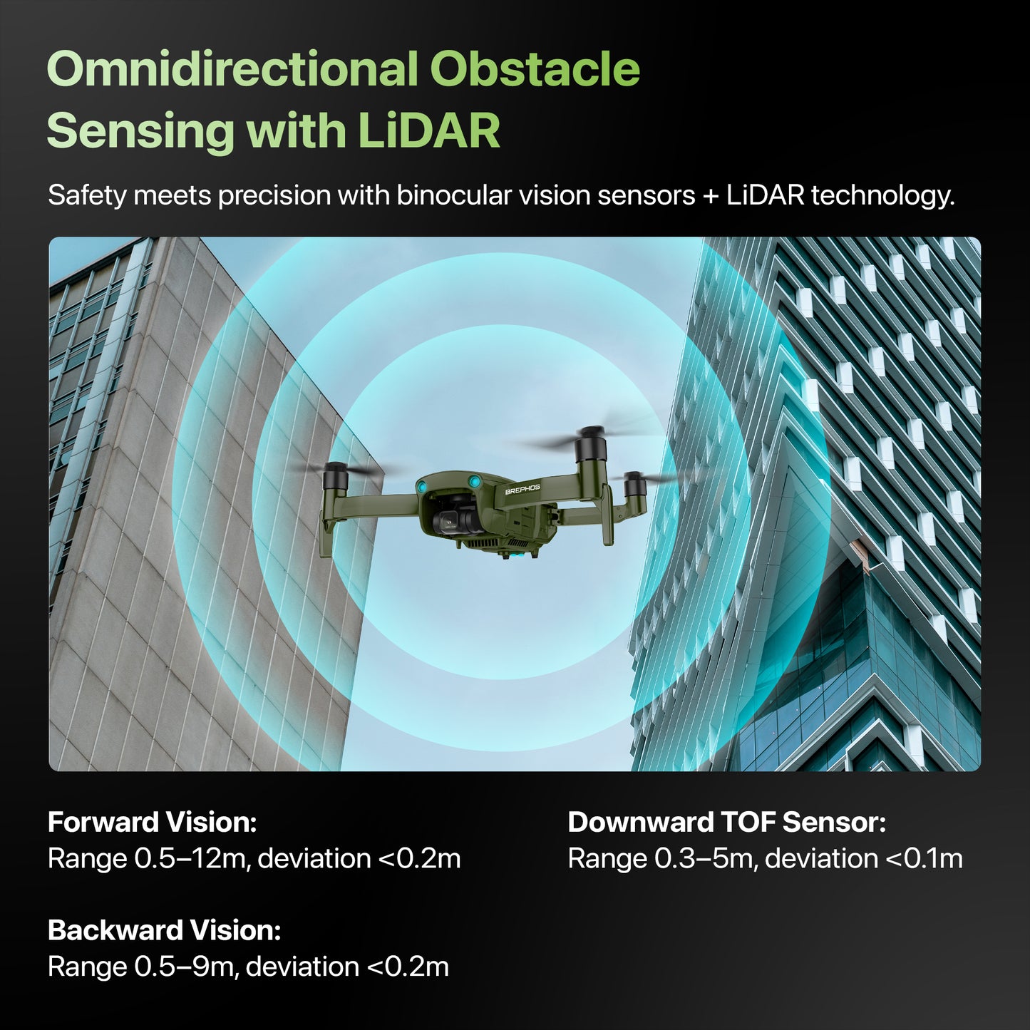 IZI Brephos Micro Drone – 4K60fps Professional Drone with 1” CMOS 48MP Camera, NightSight Ultra, 6X Zoom, Omni Obstacle Avoidance, 53min Flight, 24Km Range, HDR 2.0, 3-Axis Gimbal