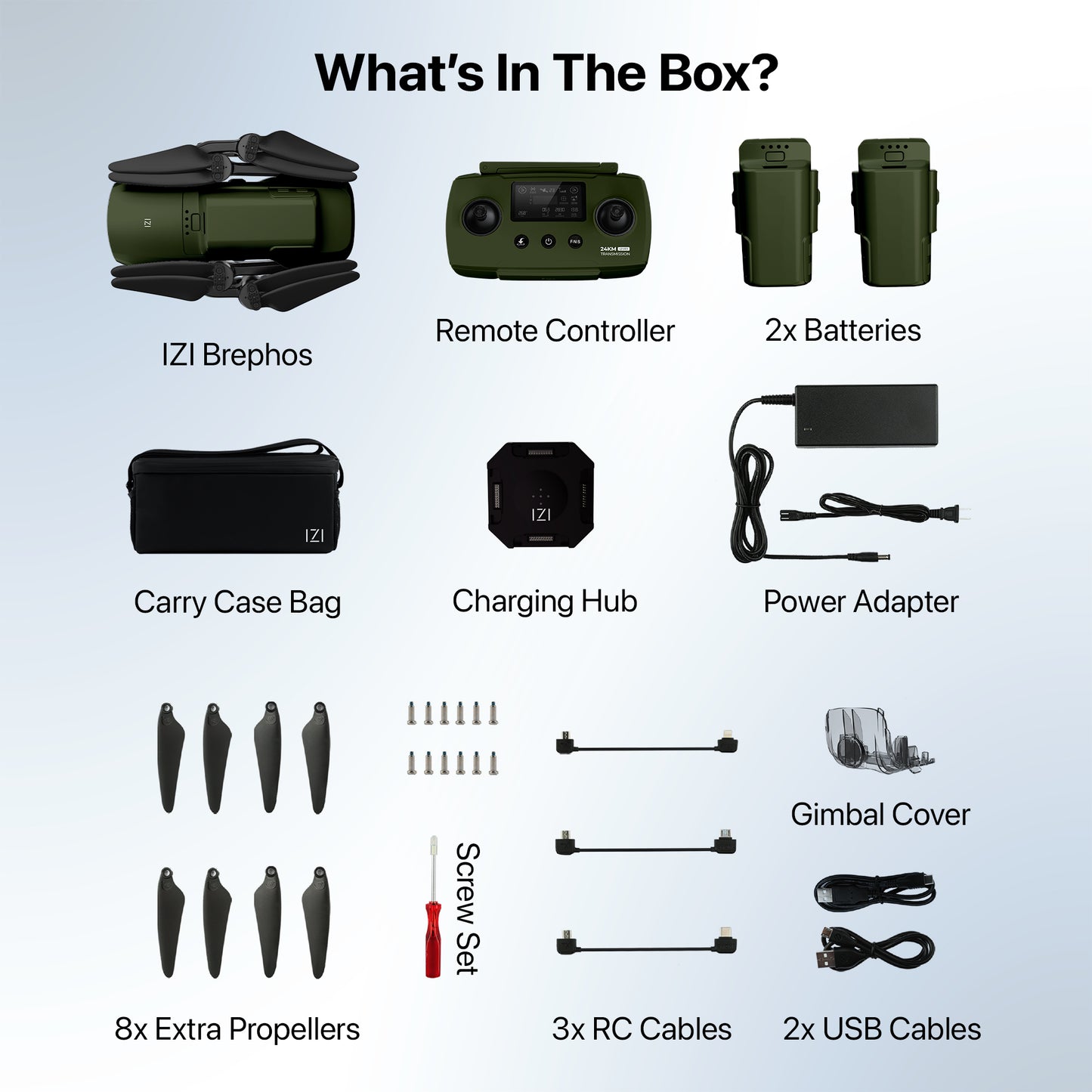 IZI Brephos Micro Drone – 4K60fps Professional Drone with 1” CMOS 48MP Camera, NightSight Ultra, 6X Zoom, Omni Obstacle Avoidance, 53min Flight, 24Km Range, HDR 2.0, 3-Axis Gimbal