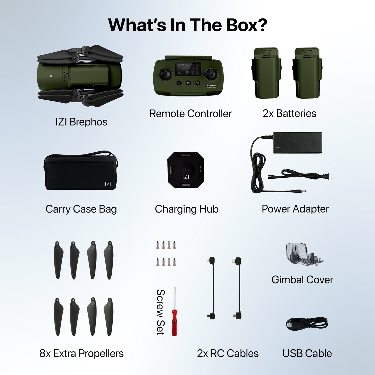 IZI Brephos Micro Drone – 4K60fps Professional Drone with 1” CMOS 48MP Camera, NightSight Ultra, 6X Zoom, Omni Obstacle Avoidance, 24Km Range, HDR 2.0, 3-Axis Gimbal