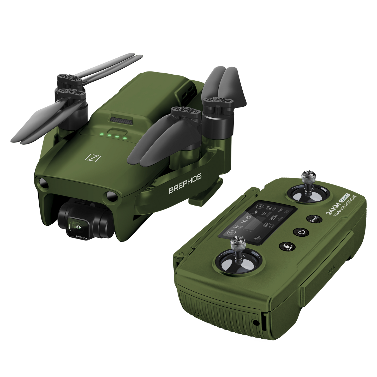 IZI Brephos Micro Drone – 4K60fps Professional Drone with 1” CMOS 48MP Camera, NightSight Ultra, 6X Zoom, Omni Obstacle Avoidance, 53min Flight, 24Km Range, HDR 2.0, 3-Axis Gimbal