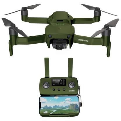 IZI Brephos Micro Drone – 4K60fps Professional Drone with 1” CMOS 48MP Camera, NightSight Ultra, 6X Zoom, Omni Obstacle Avoidance, 53min Flight, 24Km Range, HDR 2.0, 3-Axis Gimbal