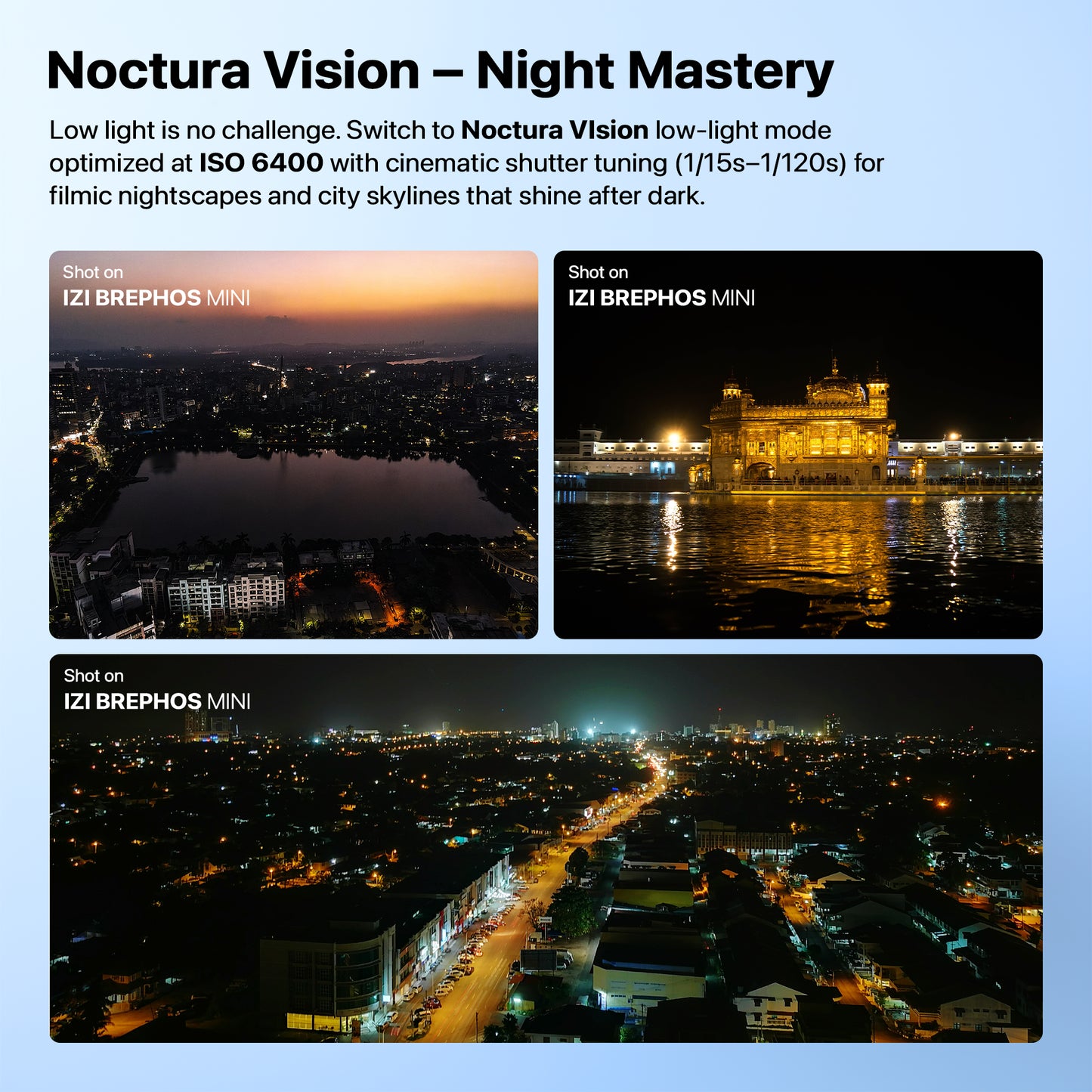 IZI Brephos Mini Drone With 4K Camera, 48MP Imaging, Starlight Vision, 3-Axis Stabilizer, 3000mAh Long Flight, <249g Featherweight, 20km Range