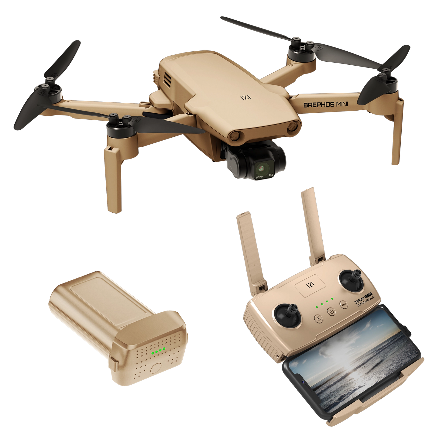 IZI Brephos Mini Drone With 4K Camera, 48MP Imaging, Starlight Vision, 3-Axis Stabilizer, 3000mAh Long Flight, <249g Featherweight, 20km Range