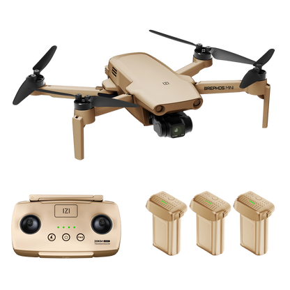 IZI Brephos Fly More Combo Mini Drone – Premium Drone with Camera 4K Professional, 48MP Imaging, Starlight Vision, 3-Axis Stabilizer, 3000mAh Long Flight, <249g Featherweight, 20km Range