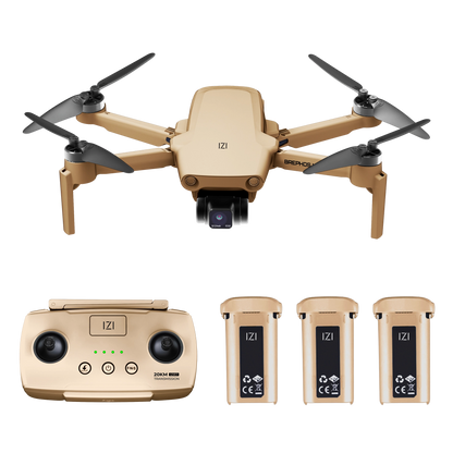 IZI Brephos Fly More Combo Mini Drone – Premium Drone with Camera 4K Professional, 48MP Imaging, Starlight Vision, 3-Axis Stabilizer, 3000mAh Long Flight, <249g Featherweight, 20km Range