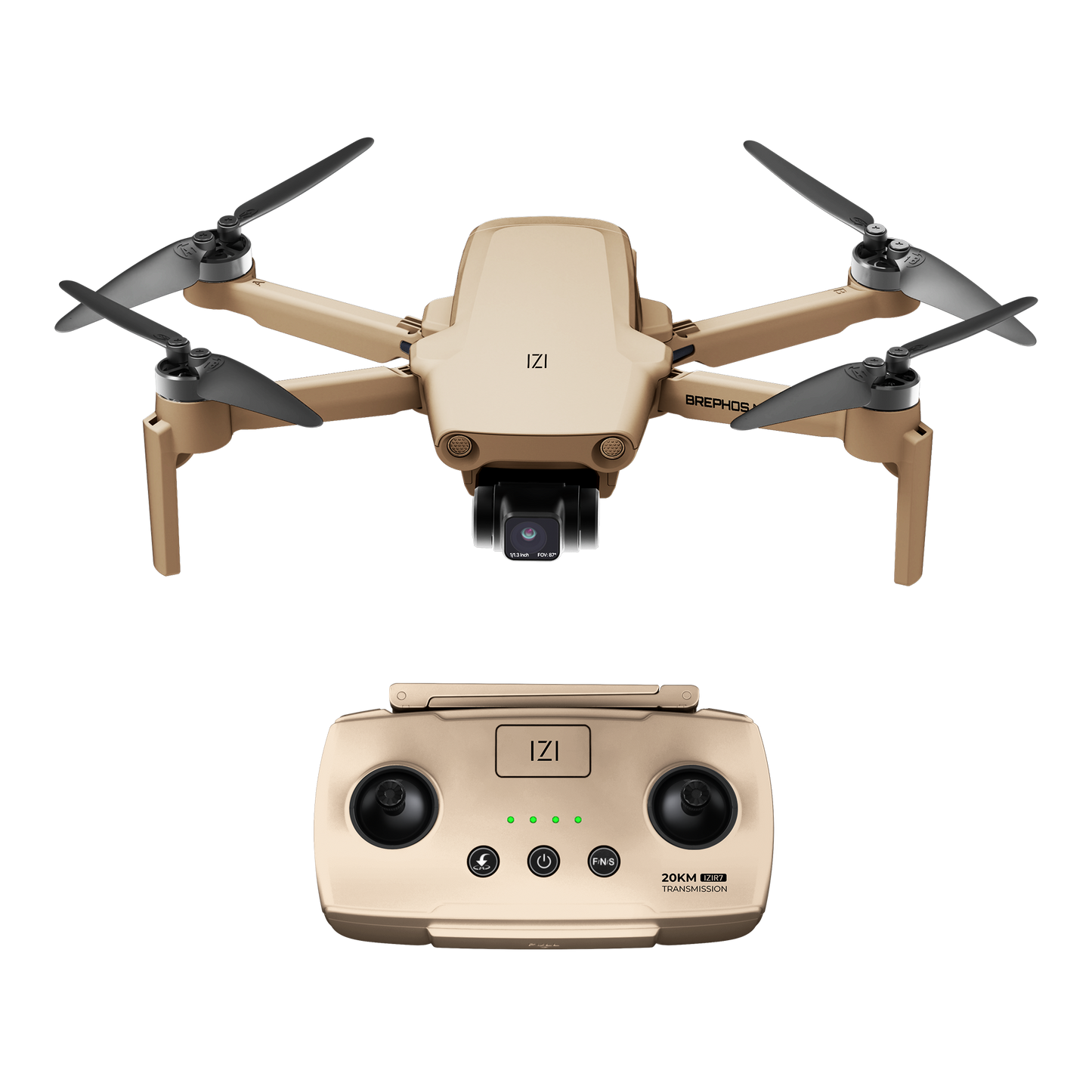 IZI Brephos Mini Drone With 4K Camera, 48MP Imaging, Starlight Vision, 3-Axis Stabilizer, 3000mAh Long Flight, <249g Featherweight, 20km Range