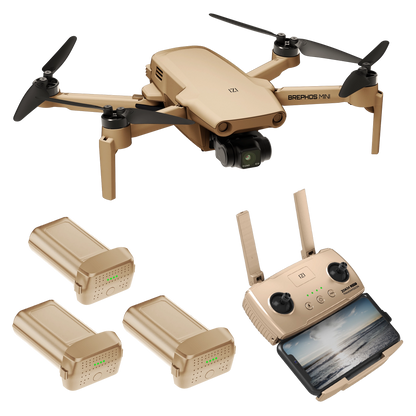IZI Brephos Fly More Combo Mini Drone – Premium Drone with Camera 4K Professional, 48MP Imaging, Starlight Vision, 3-Axis Stabilizer, 3000mAh Long Flight, <249g Featherweight, 20km Range