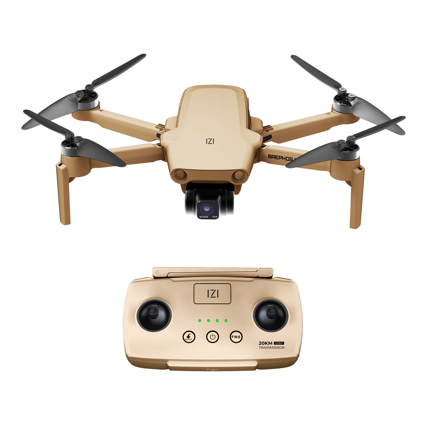 IZI Brephos Mini Drone With 4K Camera, 48MP Imaging, Starlight Vision, 3-Axis Stabilizer, 3000mAh Long Flight, <249g Featherweight, 20km Range