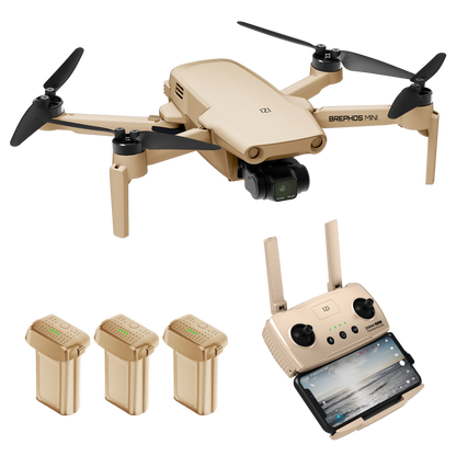 IZI Brephos Fly More Combo Mini Drone – Premium Drone with Camera 4K Professional, 48MP Imaging, Starlight Vision, 3-Axis Stabilizer, 3000mAh Long Flight, <249g Featherweight, 20km Range