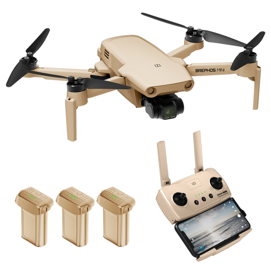 IZI Brephos Fly More Combo Mini Drone – Premium Drone with Camera 4K Professional, 48MP Imaging, Starlight Vision, 3-Axis Stabilizer, 3000mAh Long Flight, <249g Featherweight, 20km Range