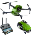 IZI Sky 4K 20MP CMOS 1/3.06 Camera Drone, 3 Axis Gimbal 5KM Transmission, Cinematic Vertical shooting, Precision Hovering, 10+ Flying Modes, GPS, Return to Home, 2X Batteries (70 Mins Flight)