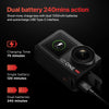 IZI One Pro 5.7K Action Camera with Sony STARVIS Sensor, 6-Axis Stabilization, 20M Waterproof, Dual Screens, 240 Min Battery