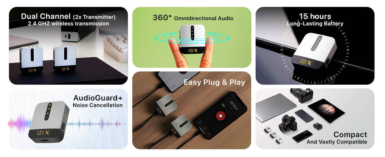 izi x wireless microphone