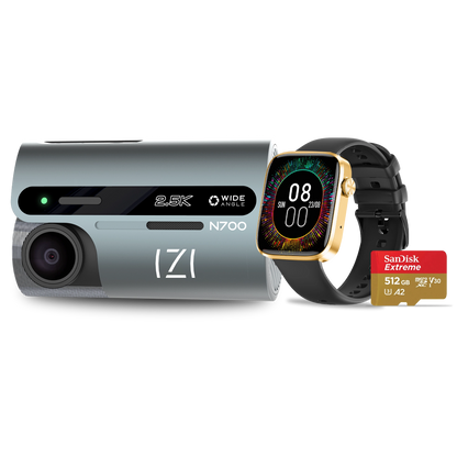 IZI N700 Dash Camera Combo | Includes 512GB SD Card + Smart Pro – High-Performance Creator Kit
