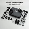 IZI ONE Plus 5K UHD Action Camera With Accesories Kit, 48 MP, 6-Axis Stabilization, 110ft Waterproof, 2x Batteries, Fast Charging
