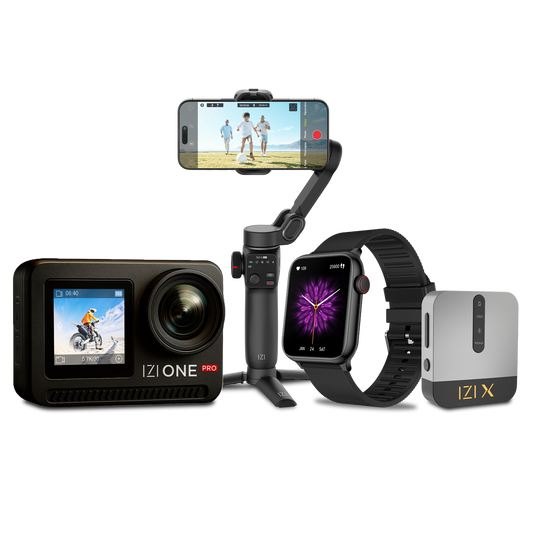 One Pro Action Camera Combo | Includes GOX Pro Gimbal + Wireless Mic + Prime Plus – Creator’s Combo Pack