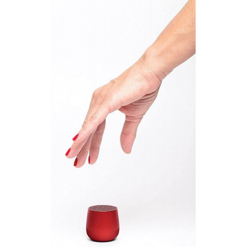 Lexon MINO+ 3W Mini Bluetooth Speaker, TWS & Selfie Remote (Dark Red) - IZI