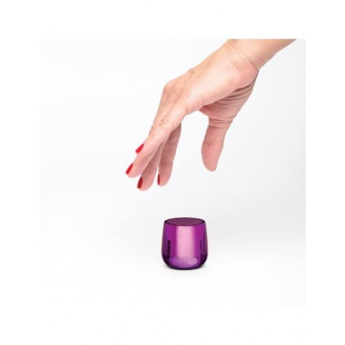 Lexon MINO+ 3W Mini Bluetooth Speaker, TWS & Selfie Remote (Metallic Purple) - IZI