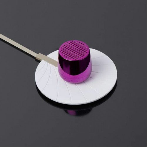 Lexon MINO+ 3W Mini Bluetooth Speaker, TWS & Selfie Remote (Metallic Purple) - IZI