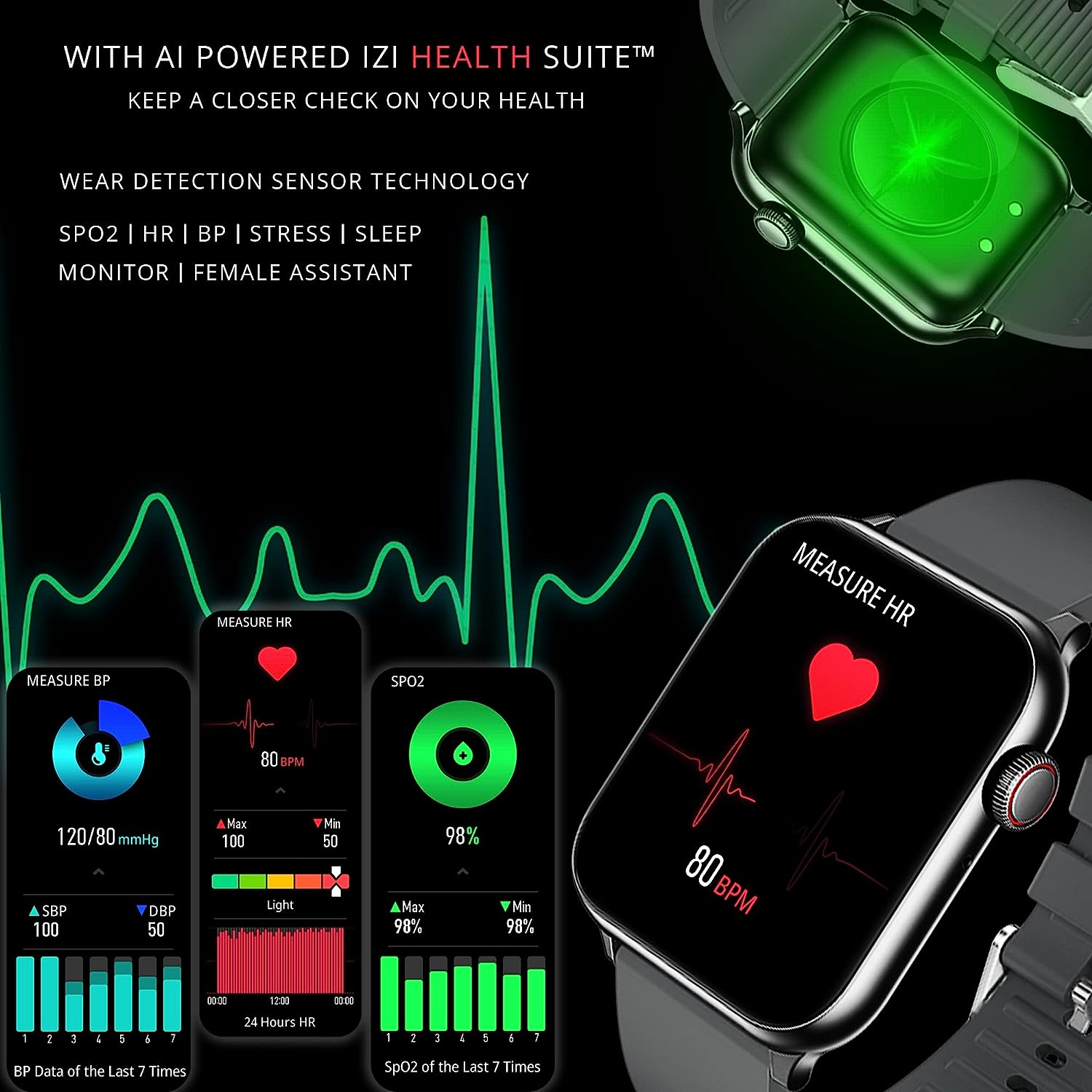Health Tracking Monitor Smart Watch